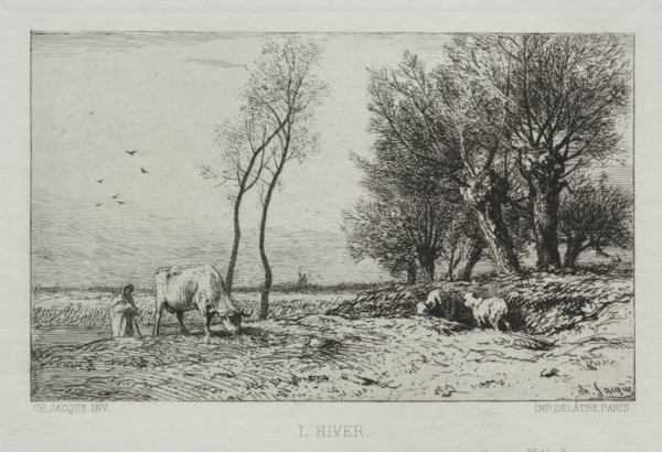 Winter. Creator: Charles-Émile Jacque (French, 1813-1894).