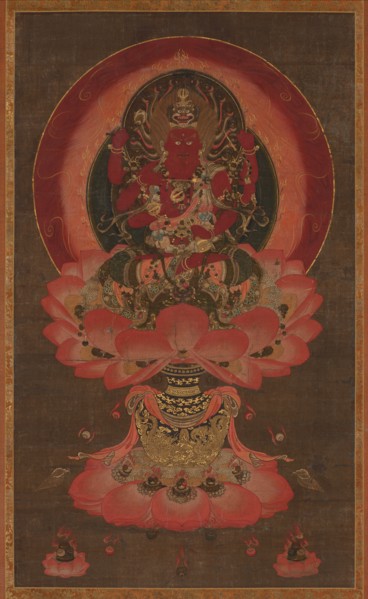 Wisdom King of Passion Aizen Myoo, 1300s. Creator: Unknown.