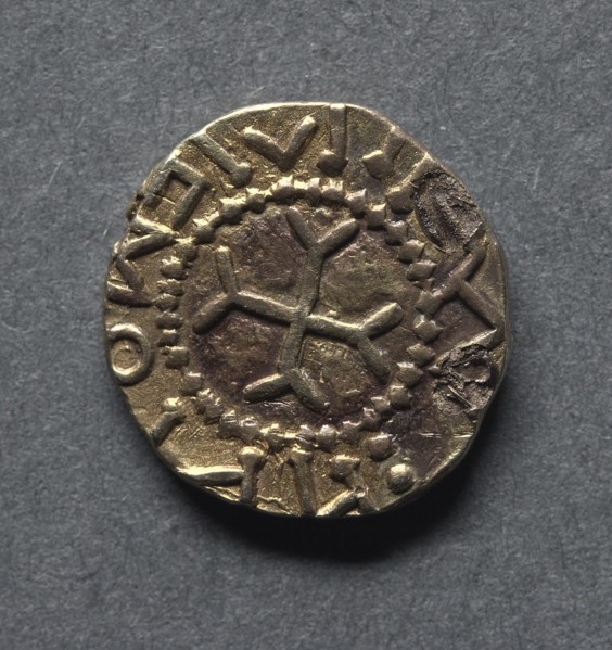 Witmen Tremissis (reverse), early 600s. Creator: Unknown.