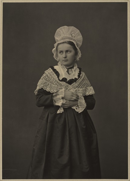 Woman in Lorraine Dress, c. 1860s-70s. Creator: Adolphe Braun (French, 1812-1877).