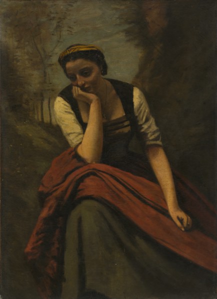 Woman Meditating, after 1868. Creator: Unknown.