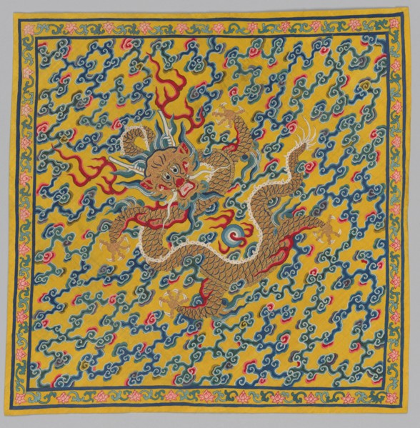 Wrapper for the Tapestry Scroll Mingling of Clear and Muddy Water..., 1736-95. Creator: Unknown.