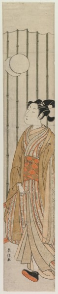Young Man Playing Football, late 1760s. Creator: Suzuki Harunobu (Japanese, 1724-1770).