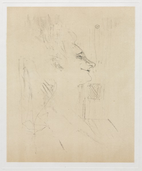 Yvette Guilbert Intoxicated, 1898. Creator: Henri de Toulouse-Lautrec (French, 1864-1901).