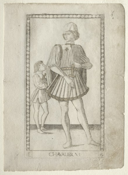 The Knight (from the Tarocchi, series E: Conditions of Man, #6), before 1467. Creator: Master of the E-Series Tarocchi (Italian, 15th century).