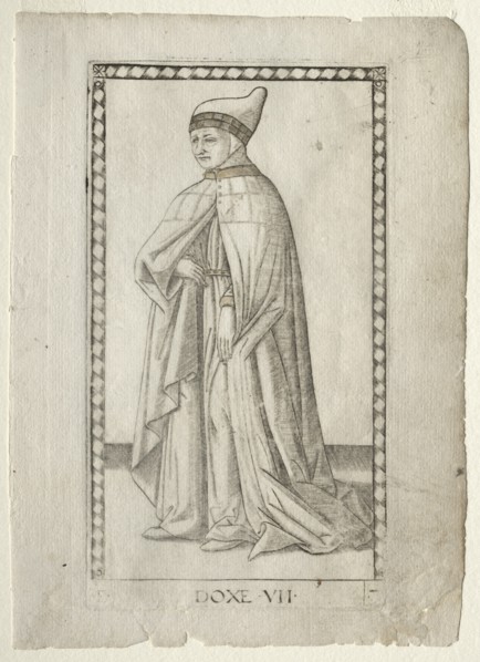 The Doge (from the Tarocchi, series E: Conditions of Man, #7) , before 1467. Creator: Master of the E-Series Tarocchi (Italian, 15th century).