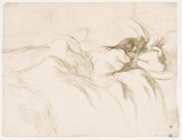 Elles: Woman Sleeping, 1896. Creator: Henri de Toulouse-Lautrec (French, 1864-1901).