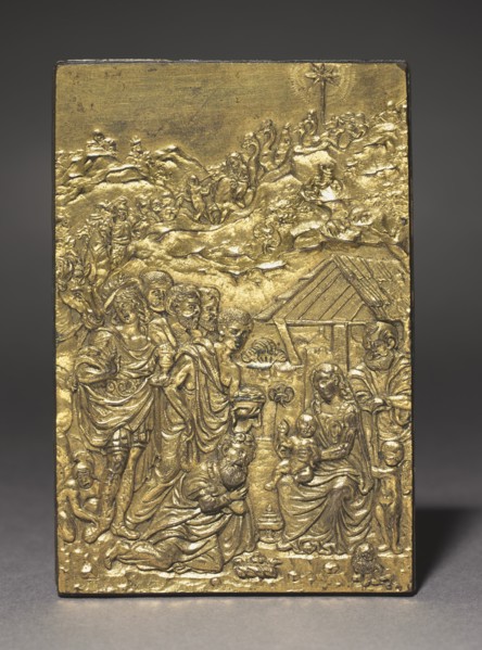 Pax with the Adoration of the Magi, c. 1500. Creator: Moderno (Italian, 1467-1528).
