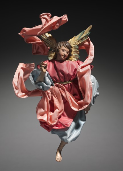 Figure from a Crèche: Angel, 1780-1830. Creator: Unknown.