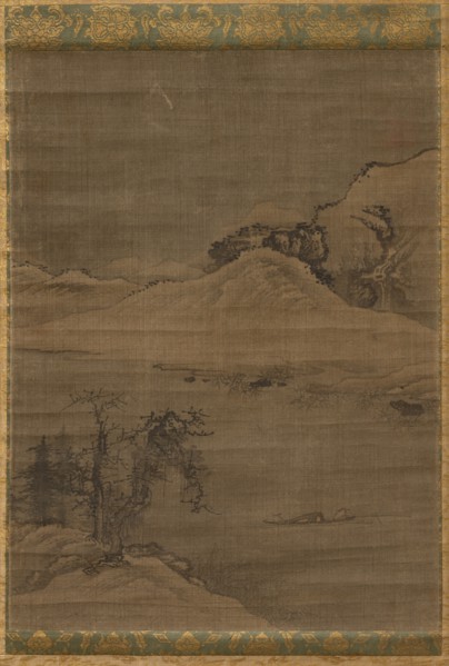 Landscape with Fishermen, 1600s. Creator: Yi Bul-hae (Korean, active 1500s), attributed to.