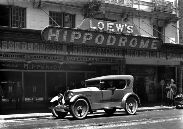 1920 Jackson outside Loew's Hippodrome theatre. Creator: Unknown.