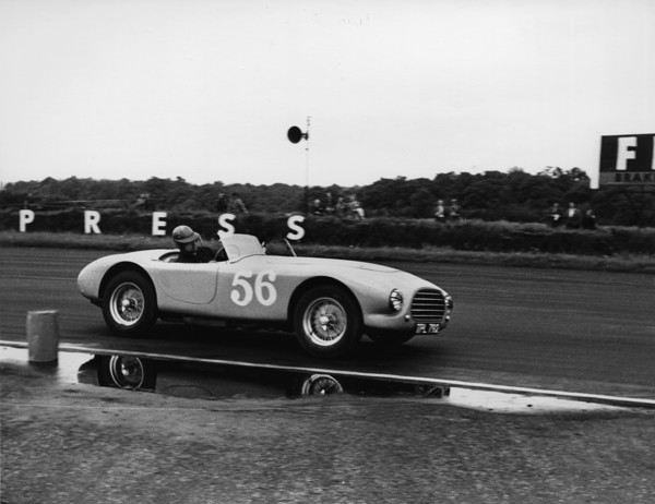 1953 A.C. Ace prototype, V.Davison at Silverstone 1954. Creator: Unknown.