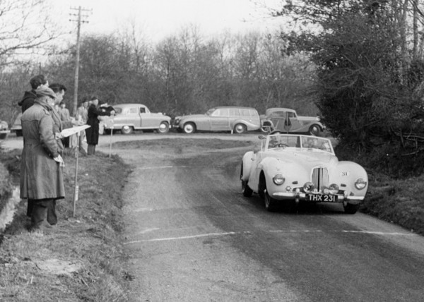 1950 Aston Martin DB1 on 1955 Little Rally. Creator: Unknown.