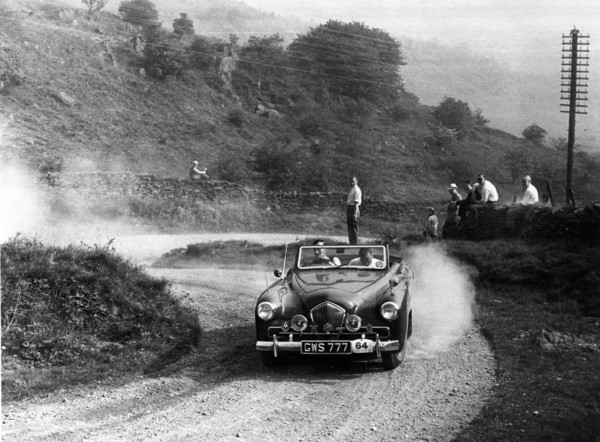 1949 Healey 2.4 Sportmobile drophead coupe, Morecambe rally 1952. Creator: Unknown.