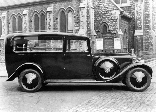 1929 Rolls Royce Phantom 1 hearse. Creator: Unknown.