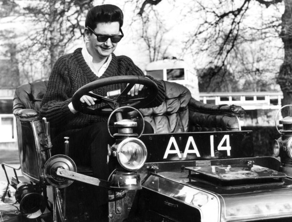 Roy Orbison in Panhard Levassor at Beaulieu 1965. Creator: Unknown.