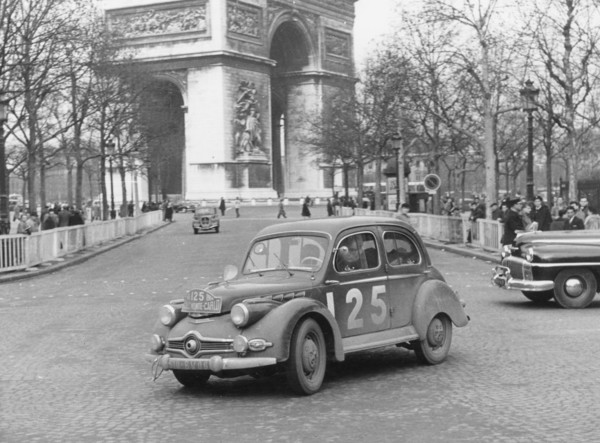 Panhard Dyna in Paris during 1953 Monte Carlo Rally. Creator: Unknown.