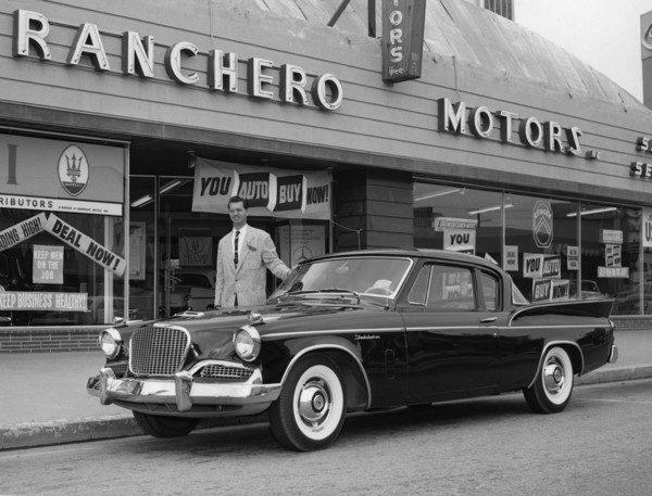 1958 Studebaker Silver Hawk. Creator: Unknown.