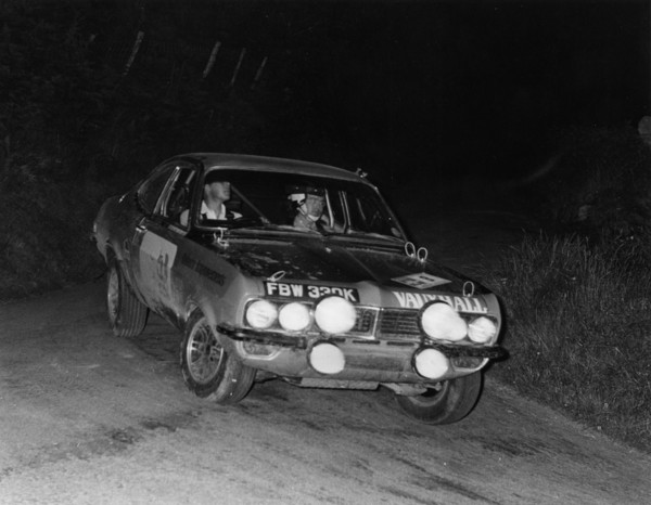 Vauxhall Firenza, Barrie Williams on Peak Revs Rally 1972. Creator: Unknown.