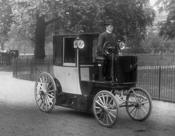 1896 Bersey Electric cab. Creator: Unknown.