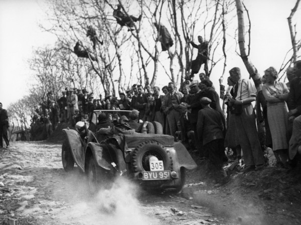 Jensen Ford V8, A.S. Whiddington, 1938 Land's End Trial. Creator: Unknown.