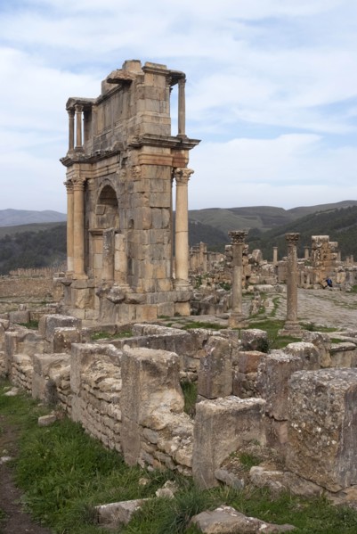 Algeria, Djemila, Caracalla Arch