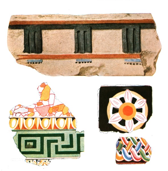 Fragments of decoration from Delos, Greece, (1928). Creator: Unknown.