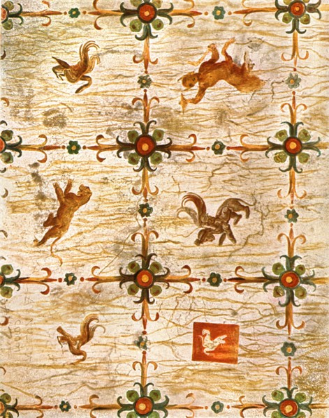 Ceiling decoration in Nero's Domus Aurea, Rome, Italy, (1928). Creator: Unknown.