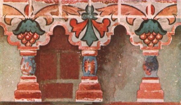 Painted gallery in the Church of John the Baptist at Toltshkovo in Jaroslaw, Russia, c1695, (1928).  Creator: Unknown.