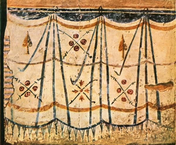 Carpet frieze from Chamber E, Wall 6 of Santa Maria Antiqua, Rome, Italy, (1928). Creator: Unknown.