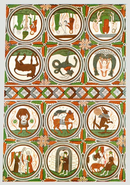 Decoration in Stora Råda Old Church, Västra Götaland, Sweden, (1928).  Creator: Unknown.