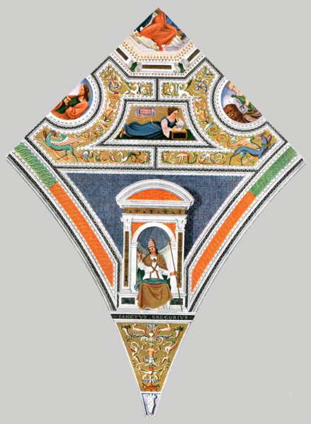 Painted decoration in the church of Santa Maria del Popolo, Rome, Italy, (1928). Creator: Unknown.