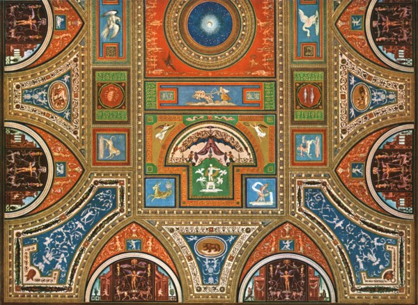 Decoration in the Borgia Apartments, Apostolic Palace, the Vatican, Rome, Italy, (1928). Creator: Unknown.