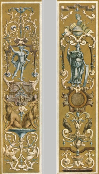 Decorative painting in the Louvre, Paris, France, (1928). Creator: Unknown.