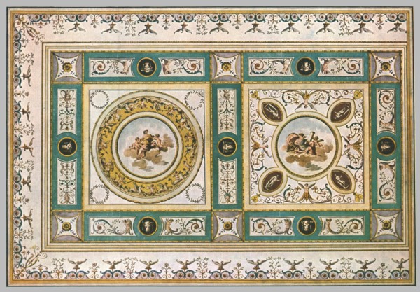 Design for a ceiling in a living-room, Italy, (1928). Creator: Unknown.