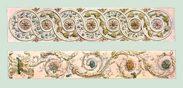Foliage border designs, France, (1928). Creator: Unknown.