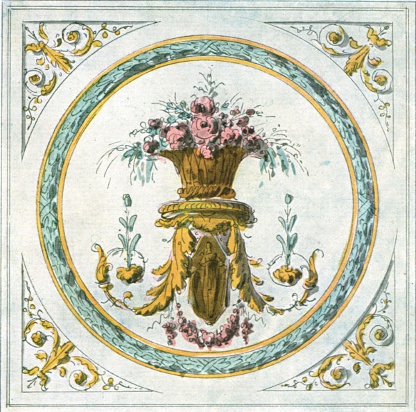 Design for interior decoration, France, (1928).  Creator: Unknown.