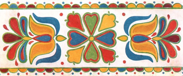 Wall decoration, Moravia, Czechoslovakia, (1928). Creator: Unknown.