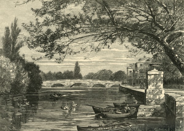 'Bridge Over the Ouse, Bedford', 1898. Creator: Unknown.