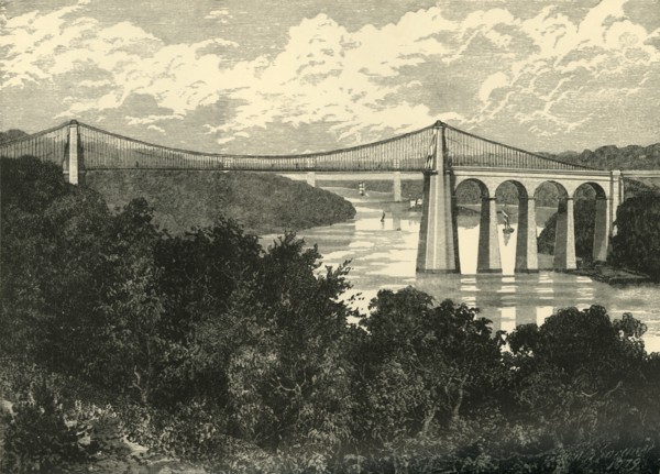'The Menai Suspension Bridge', 1898. Creator: Unknown.