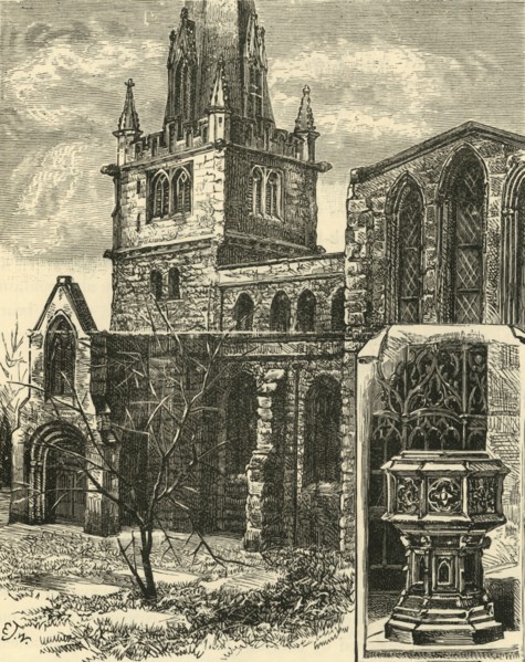 'St. Mary's Station. The Font', 1898. Creator: Unknown.