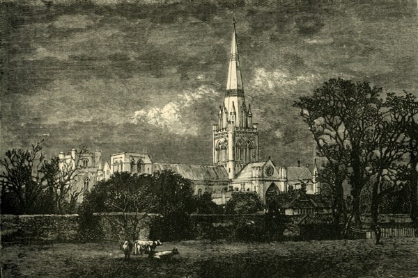'Chichester Cathedral, From The South', 1898. Creator: Unknown.