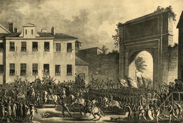 Napoleon enters Milan, 14 May 1796, (1921). Creator: Unknown.