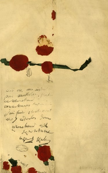 Napoleon's will, 16 April 1821, (1921). Creator: Unknown.