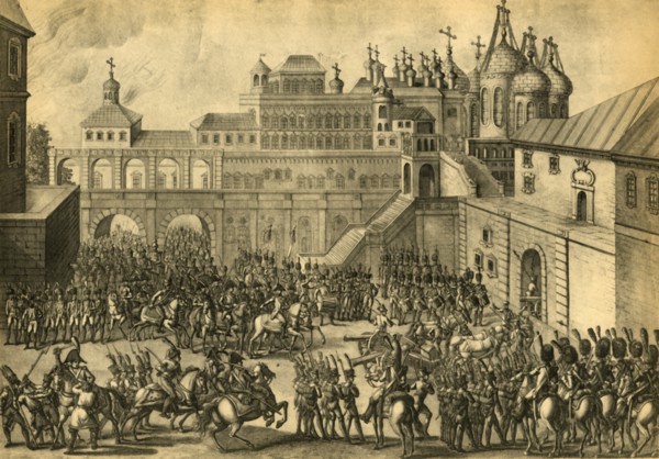 The French enter the city of Moscow, September 1812, (1921). Creator: Unknown.