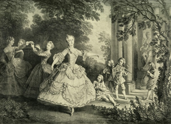 Marie Sallé dancing, 1732, (1908). Creator: Unknown.