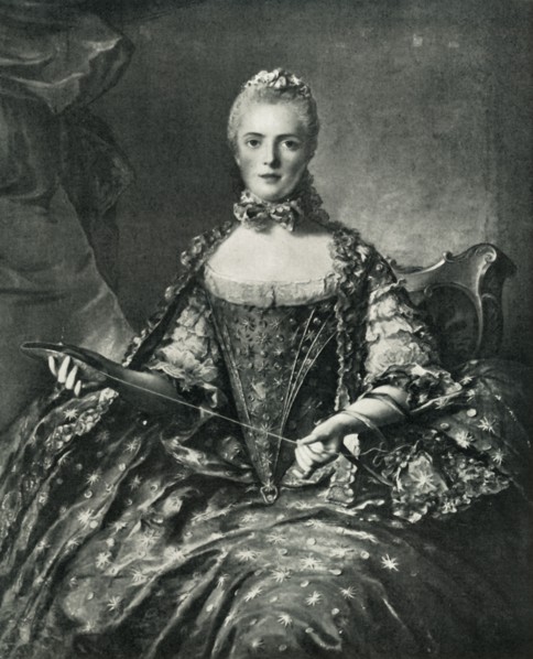 Madame Adélaïde tatting, 1756, (1903).  Creator: Unknown.