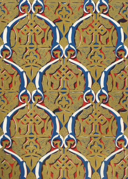 'Ornaments in panels, Court of the Mosque', 1907.  Creator: Unknown.