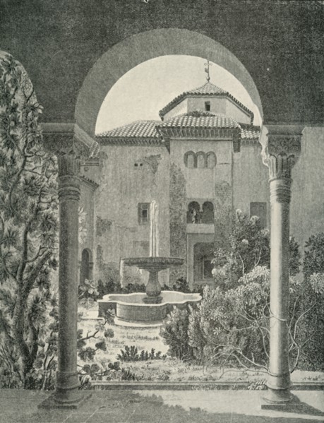 'The Garden of "Lindaraja".', 19th century, (1907).  Creator: Unknown.