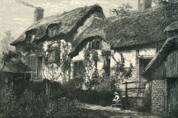 'Anne Hathaway's Cottage', c1870.